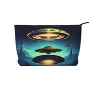 XZDHYZ Spacecraft Descend - Trousse per cosmetici riutilizzabile, graziosa ed elegante, multifunzione, per viaggi, uso quotidiano e regali, colore nero, taglia unica, Nero , Taglia unica