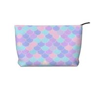 XZDHYZ Trousse per cosmetici riutilizzabile con tatuaggio a sirena, graziosa ed elegante, per viaggi, uso quotidiano e regalo, nera, taglia unica, Nero, One Size