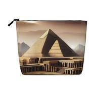 XZDLXJ Ancient Wonders - Trousse impermeabile effetto lino, monostrato, con cerniera, per le tue esigenze quotidiane o di viaggio, nero, taglia unica, Nero , Taglia unica