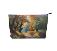 XZDLXJ Artistic Impressions - Trousse in velluto a coste, adatta per viaggi e uso quotidiano, fodera robusta, garantisce la longevità, colore nero, taglia unica, Nero , Taglia unica