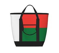 XZDLXJ Bandiera del Madagascar - Borsa termica grande capacità per cibo caldo e freddo, taglia unica, colore: nero, Nero , Taglia unica
