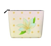 XZDLXJ Blooming Daffodils - Astuccio per trucco monostrato impermeabile, effetto lino, con cerniera, per le tue esigenze quotidiane o di viaggio, nero, taglia unica, Nero , Taglia unica