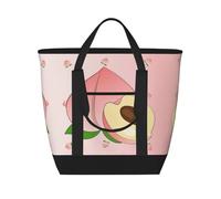 XZDLXJ Borsa a tracolla isolata di grande capacità per cibo caldo e freddo, nero, Taglia unica