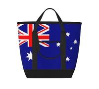 XZDLXJ Borsa termica con bandiera australiana, grande capacità, per cibi caldi e freddi, nera, taglia unica, Nero , Taglia unica