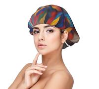 XZDLXJ Brushstrokes - Cuffia da notte in raso per adulti, protezione e comfort per capelli, nero, taglia unica
