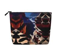 XZDLXJ Canyon Shadows - Trousse impermeabile effetto lino, monostrato, con cerniera, per le tue esigenze quotidiane o di viaggio, nero, taglia unica, Nero , Taglia unica