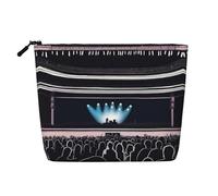 XZDLXJ Concert Night - Astuccio per trucco monostrato impermeabile, effetto lino, con cerniera, per le tue esigenze quotidiane o di viaggio, nero, taglia unica, Nero , Taglia unica