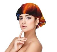 XZDLXJ Cuffia da notte in raso con texture senza cuciture per adulti, protezione e comfort per capelli, nero, taglia unica