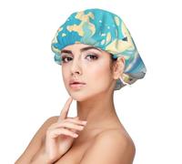 XZDLXJ Cuffia da notte in raso per adulti, motivo cartone animato, protezione e comfort per capelli, nero, taglia unica