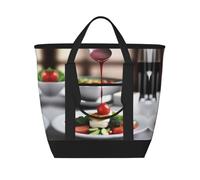 XZDLXJ Culinary Bliss - Borsa termica per cibi caldi e freddi, grande capacità, nero, Taglia unica