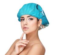 XZDLXJ Deep Sea Whales - Cuffia da notte in raso per adulti, protezione e comfort per capelli, nero, taglia unica