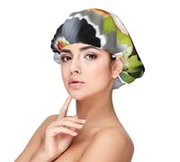 XZDLXJ Delectable Dish - Cuffia da notte in raso per adulti, protezione e comfort per capelli, nero, taglia unica