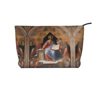 XZDLXJ Divine Frescoes - Trousse in velluto a coste, adatta per viaggi e uso quotidiano, fodera robusta, garantisce la longevità, nero, taglia unica, Nero , Taglia unica