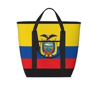 XZDLXJ Flag of Ecuador - Borsa a tracolla e borsa tote isolata grande capacità per cibi caldi e freddi, nero, taglia unica