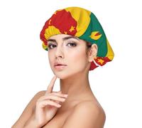 XZDLXJ Flag of Grenada - Cuffia da notte in raso per adulti, protezione e comfort per capelli, nero, taglia unica