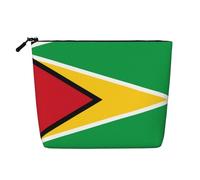 XZDLXJ Flag of Guyana - Trousse impermeabile effetto lino, monostrato, con cerniera, per le tue esigenze quotidiane o di viaggio, nero, taglia unica, Nero , Taglia unica