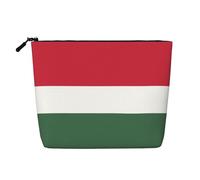 XZDLXJ Flag of Hungary - Trousse impermeabile effetto lino, monostrato, con cerniera, per le tue esigenze quotidiane o di viaggio, nero, taglia unica, Nero , Taglia unica