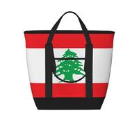 XZDLXJ Flag of Lebanon - Borsa a tracolla e borsa tote isolata grande capacità per cibi caldi e freddi, nero, taglia unica, Nero , Taglia unica