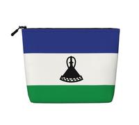 XZDLXJ Flag of Lesotho - Trousse impermeabile effetto lino, monostrato, con cerniera, per le tue esigenze quotidiane o di viaggio, nero, taglia unica, Nero , Taglia unica
