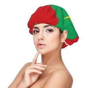 XZDLXJ Flag of Mauritania - Cuffia da notte in raso, per adulti, protezione e comfort per capelli, nero, taglia unica