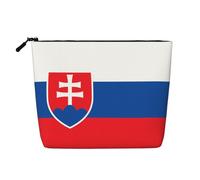 XZDLXJ Flag of Slovakia - Trousse impermeabile effetto lino, monostrato, con cerniera, per le tue esigenze quotidiane o di viaggio, nero, taglia unica, Nero , Taglia unica