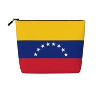 XZDLXJ Flag of Venezuela - Trousse impermeabile effetto lino, monostrato, con cerniera, per le tue esigenze quotidiane o di viaggio, nero, taglia unica, Nero , Taglia unica