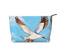 XZDLXJ Flying Seagulls - Trousse per cosmetici in velluto a coste, adatta per viaggi e uso quotidiano, fodera robusta, garantisce la longevità, nero, taglia unica, Nero , Taglia unica