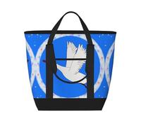 XZDLXJ Flying White Goose - Borsa a tracolla e borsa tote isolata per cibi caldi e freddi, nera, taglia unica, Nero , Taglia unica