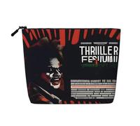 XZDLXJ FrightFest, trousse impermeabile effetto lino, monostrato, con cerniera, per le tue esigenze quotidiane o di viaggio, nero, taglia unica, Nero , Taglia unica