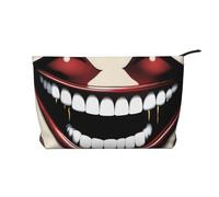 XZDLXJ GhoulishGrins - Trousse in velluto a coste, adatta per viaggi e uso quotidiano, fodera robusta, garantisce la longevità, nero, taglia unica, Nero , Taglia unica