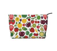 XZDLXJ Happy Living - Trousse in velluto a coste, adatta per viaggi e uso quotidiano, fodera robusta, garantisce la longevità, nero, taglia unica, Nero , Taglia unica