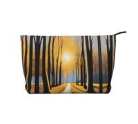 XZDLXJ Impression Sunlight - Trousse per cosmetici in velluto a coste, adatta per viaggi e uso quotidiano, fodera robusta, garantisce la longevità, nero, taglia unica, Nero , Taglia unica