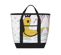 XZDLXJ Little Yellow Duck - Borsa a tracolla isolata di grande capacità per cibi caldi e freddi, nero, Taglia unica