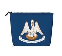 XZDLXJ Louisiana State Flag - Trousse impermeabile effetto lino, monostrato, con cerniera, per le vostre esigenze quotidiane o di viaggio, nero, taglia unica, Nero , Taglia unica