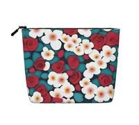 XZDLXJ Love Blossoms - Trousse impermeabile effetto lino, monostrato, con cerniera, per le tue esigenze quotidiane o di viaggio, nero, taglia unica, Nero , Taglia unica