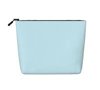 XZDLXJ Pochette per trucco monostrato in tinta unita resistente all'acqua, effetto lino, con cerniera, per le tue esigenze quotidiane o di viaggio, nero, taglia unica, Nero , Taglia unica