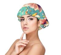 XZDLXJ Pretty Little Mushrooms - Cuffia da notte in raso per adulti, protezione e comfort per capelli, nero, taglia unica