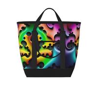 XZDLXJ Puzzle qui se dispersent - Borsa termica grande capacità per alimenti caldi e freddi, nera, taglia unica, Nero , Taglia unica