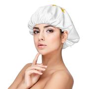 XZDLXJ Rhode Island State Flag - Cuffia da notte in raso per adulti, protezione e comfort per capelli, nero, taglia unica