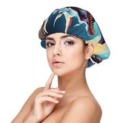 XZDLXJ Roaring Dragon - Cuffia da notte in raso per adulti, protezione e comfort per capelli, nero, taglia unica
