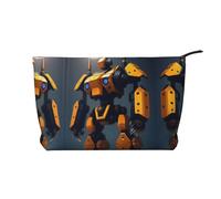 XZDLXJ Robots at War - Trousse in velluto a coste, adatta per viaggi e uso quotidiano, fodera robusta, garantisce la longevità, colore nero, taglia unica, Nero , Taglia unica