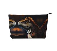 XZDLXJ Ronin iguana - Trousse in velluto a coste, adatta per viaggi e uso quotidiano, fodera robusta, garantisce la longevità, nero, taglia unica, Nero , Taglia unica