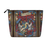 XZDLXJ Saints and Sinners - Trousse impermeabile effetto lino, monostrato, con cerniera, per le tue esigenze quotidiane o di viaggio, nero, taglia unica, Nero , Taglia unica
