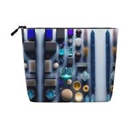 XZDLXJ Smart Crystal Art - Trousse impermeabile effetto lino, monostrato, con cerniera, per le tue esigenze quotidiane o di viaggio, nero, taglia unica, Nero , Taglia unica