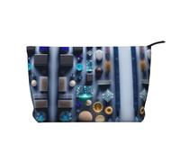 XZDLXJ Smart Crystal Art - Trousse per cosmetici in velluto a coste, adatta per viaggi e uso quotidiano, fodera robusta, garantisce la longevità, nero, taglia unica, Nero , Taglia unica