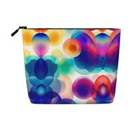 XZDLXJ So many Bubbles - Astuccio per trucco impermeabile effetto lino, monostrato, con cerniera, per le tue esigenze quotidiane o di viaggio, nero, taglia unica, Nero , Taglia unica