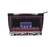 XZDLXJ Una borsa cosmetica in velluto a coste On Stage, adatta per viaggi e uso quotidiano, fodera robusta, garantisce la longevità, nero, taglia unica, Nero , Taglia unica