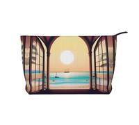 XZDLXJ Una borsa cosmetica Travel Bliss in velluto a coste, adatta per viaggi e uso quotidiano, fodera robusta, garantisce la longevità, nero, taglia unica, Nero , Taglia unica