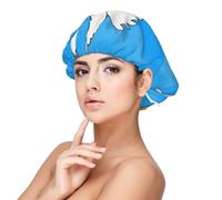 XZDLXJ White Goose House - Cuffia da notte in raso per adulti, protezione e comfort per capelli, nero, taglia unica
