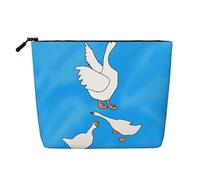 XZDLXJ White Goose House - Trousse impermeabile effetto lino, monostrato, con cerniera, per le tue esigenze quotidiane o di viaggio, nero, taglia unica, Nero , Taglia unica